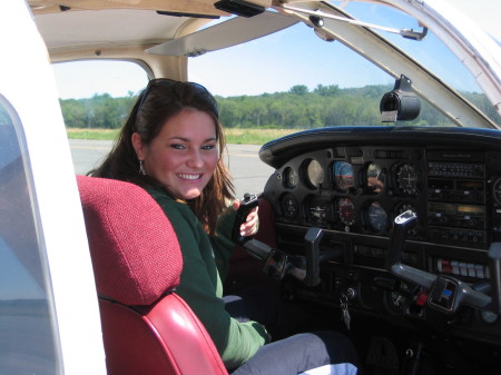 My daughter's first flight lesson