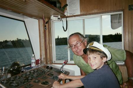 Grandson Seth & Grampa Dan pilot Klamath Bell