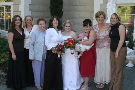 Erbeck girls at Melissa and Jeremys wedding