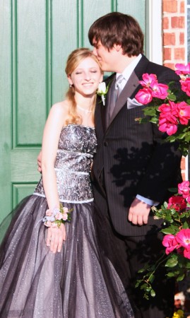 Rachael with Alec..prom, 2009