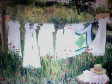 One of my oil paintings "Meadow"