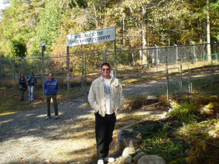 Kelly at the Wolf Preserve