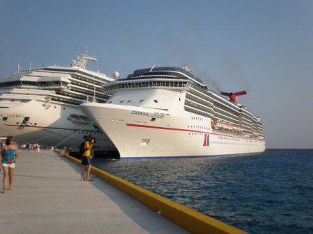 At port in Cozumel