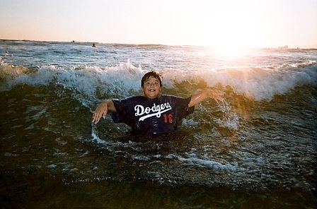 Rory enjoyin' the surf