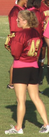 Kristyn at powderpuff game