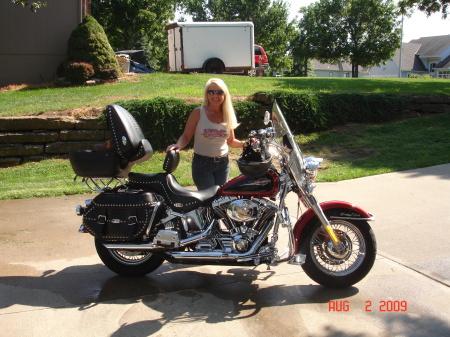 Myself (Connie) Pictured with Bretts Harley