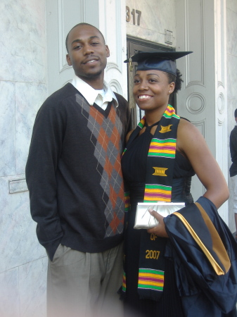 my oldest son and daughter / college grad