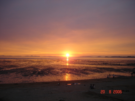 Sunset W. coast of S. Korea