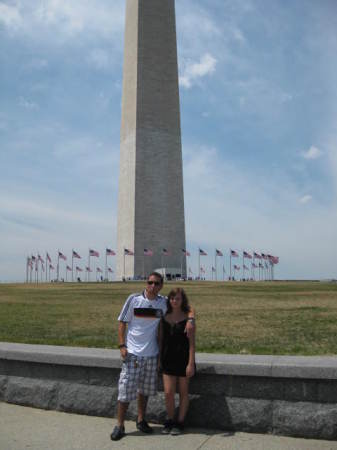 Josh and Christine by the Washington Monument