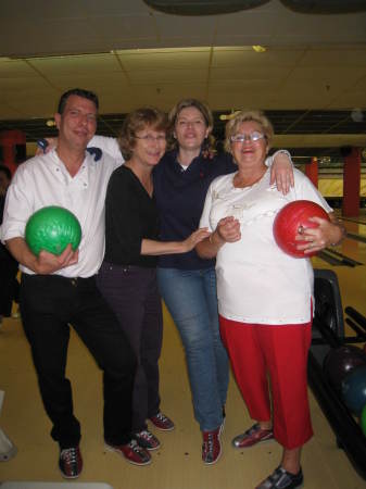 With my bowling league buddies