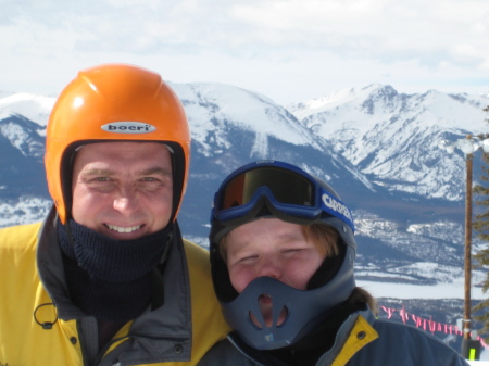 Mike and Austin Snow Skiing - February 2009