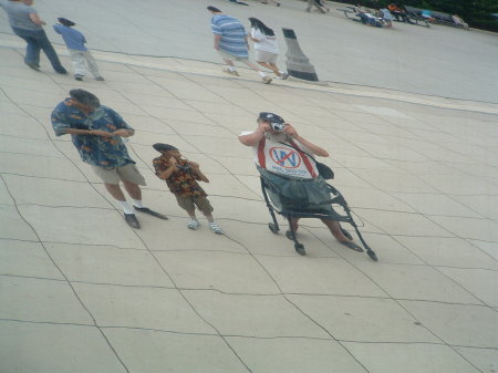 The Bean in Chicago on Michigan Avenue.