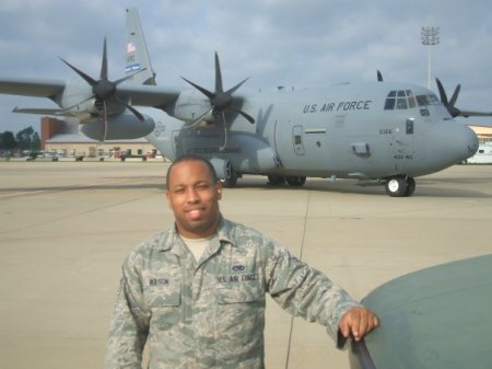 My son doing his part, Barksdale AFB