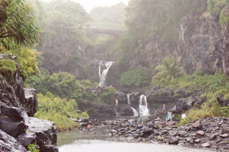 One of many falls on Maui