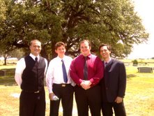 My nephew Mark and brothers from church