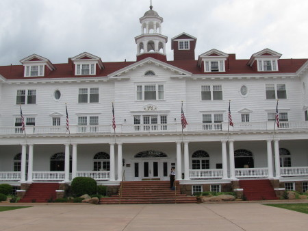 Standing on the steps of the Stanley