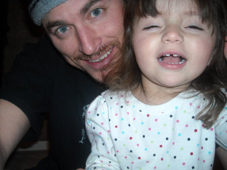 Chris, our son, and his little girl, maddie