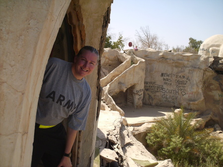 Janet in Baghdad on deployment 2007