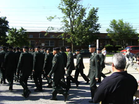 Marching back to the Barracks