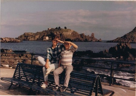 My brother Jacob and Me in Acitrezza 1986