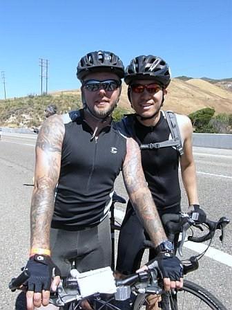 Carl and I on Aids Ride