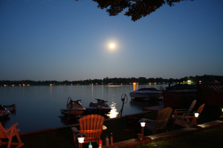 Moonlight over 8 Point Lake July 2009