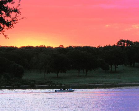 Fishing Boat at Daybreak in Soldier Creek