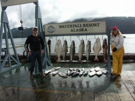 Wife & I fishing in Alaska