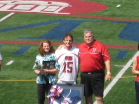 Son Billy at Senior Day w/Mom & Dad