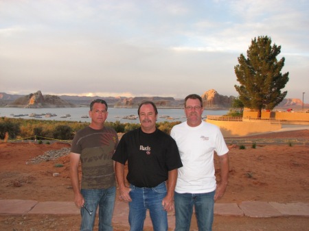 Jeff, Dave & I Lake Powell May 2009