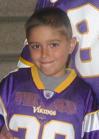 My boy the Viking fan