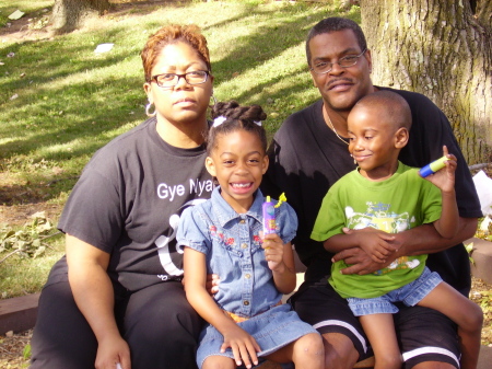 Me and Donald w/our grandkids 2008