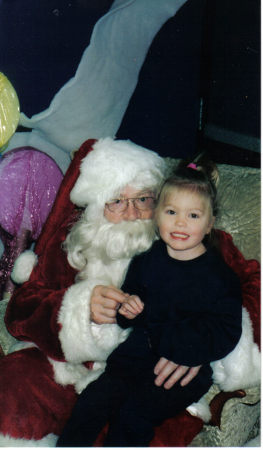 Kayla and Santa