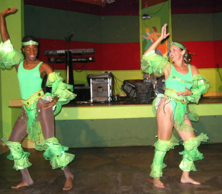 Tribal dancing in St. Lucia