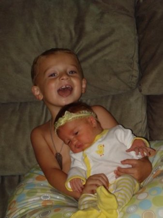 Grandson Cole and Granddaughter Kendra