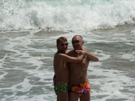 A dip in the sea at Sitges