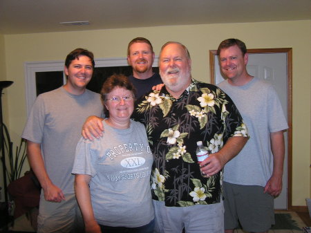 Mike, wife Barb, sons Tim, Chris & Charles