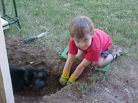 Well...his mother won't allow digging..soooo