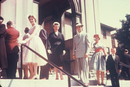 Cousins Wedding in College Hill 1959,