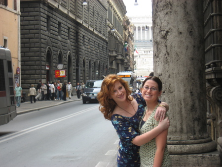 Katie and Stefanie in Rome 2008