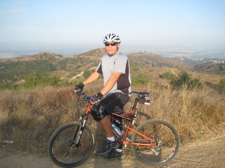 mountain bike riding