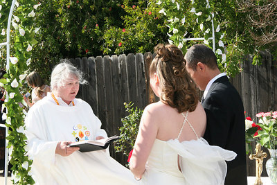 me, officiating my daughter's wedding