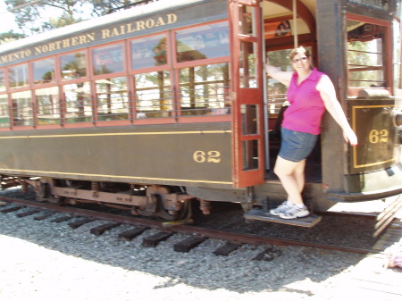 Camie on the Railroad