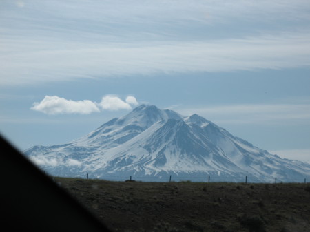 Cherie's smoking mountain Mt Shasta