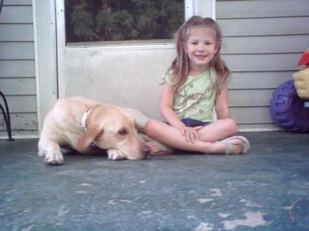 Katelyn and Belle the dog