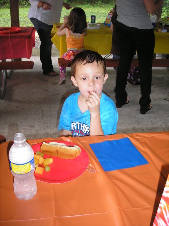 Nicholas at his 5th birthday party!