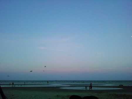 sunset at the beach7-4-09