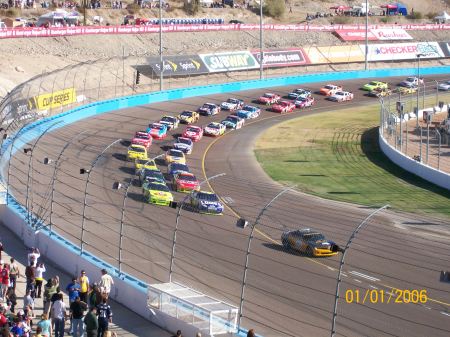 The reason I was in Arizona Nascar race 2009