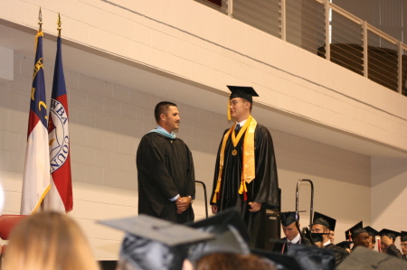 My son Bryant receiving his diploma