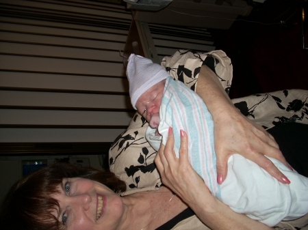 With my new granddaughter Oct. '08